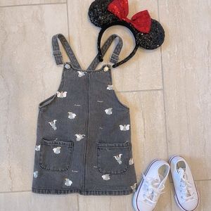 ZARA x Disney dumbo overalls size 3t/4t